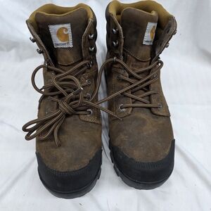 Carhartt Brown and Black Men's Lace-Up Work Boots